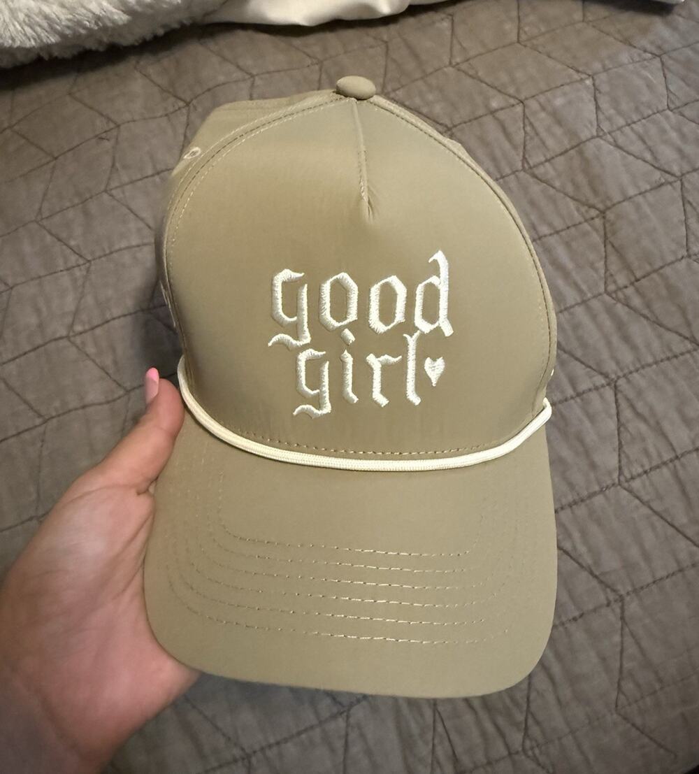 Golf Good Girl Beige Adjustable Baseball Cap Hat One Size "Til Death"